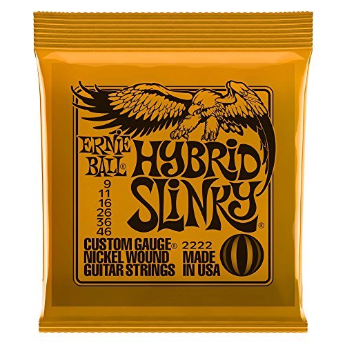 Ernie Ball Guitar Strings/Hybrid Slinky@Gauges 9 11 16 26 36 46