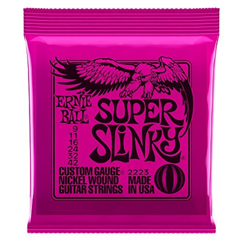 Ernie Ball Guitar Strings/Super Slinky@Gauges 9 11 16 24 32 42