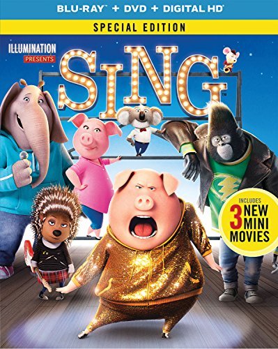 Sing (2016)/Matthew McConaughey, Reese Witherspoon, and Seth McFarlane@PG@Blu-ray/DVD