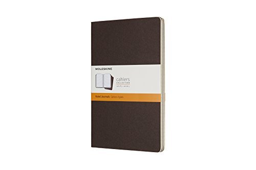 Moleskine Large Cahier Journals/Ruled - Coffee Brown@Set of 3