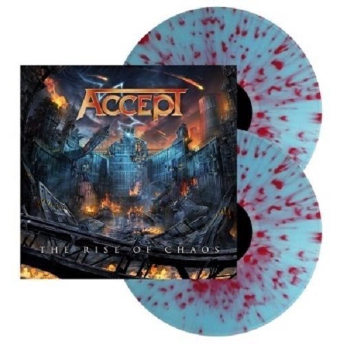 Accept/The Rise of Chaos (Indie Exclusive Electric Blue/Red Splatter Vinyl)