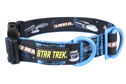 Dog - Collar - Md/Star Trek - To Boldly Go