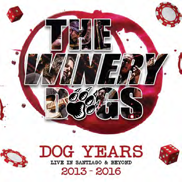 Winery Dogs/DOG YEARS, LIVE IN SANTIAGO & BEYOND@3 LP white & red marble colored vinyl