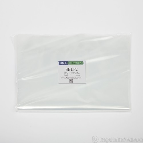 Bags Unlimited/14 X 14 with flap 2 mil poly album sleeves 50ct