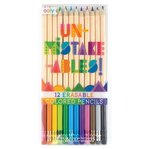 Colored Pencils/Un-Mistake-Ables! Erasable Colored Pencils@Set of 12