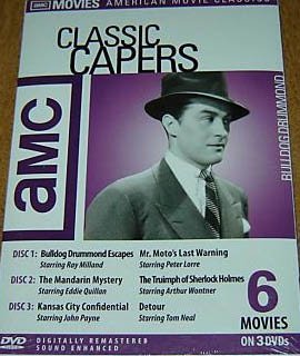 AMC: Classic Capers/Bulldog Drummond Escapes / The Mandarin Mystery / Kansas City Confidential / Mr. Moto's Last Warning / The Triumph of Sherlock Holmes / Detour
