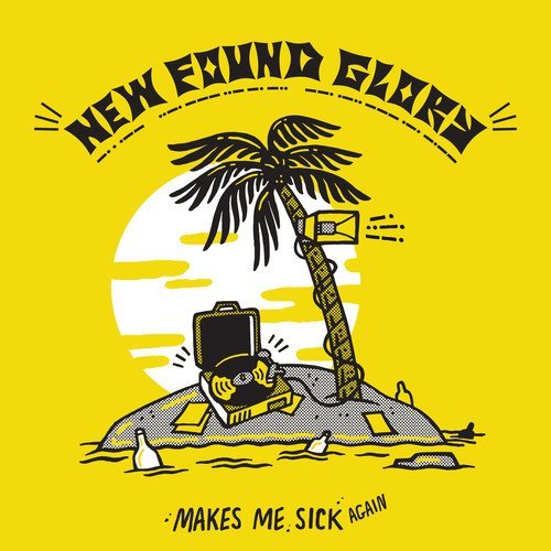 New Found Glory/Makes Me Sick Again (pink with yellow splatter)@with download card