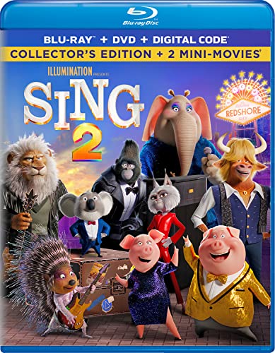 Sing 2 Sing 2 Blu Ray DVD Digital 2021 2 Disc Pg 