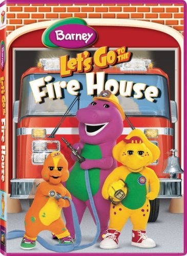 Barney Let's Go To The Firehouse Clr Nr 