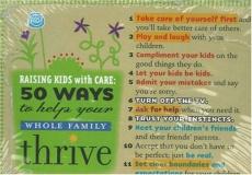 Search Institute Press Raising Kids With Care (poster Set Of 20) 50 Ways To Help Your Whole Family Thrive 