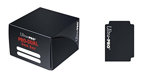 Deck Box/Pro Dual Black Large@Holds 180 Cards