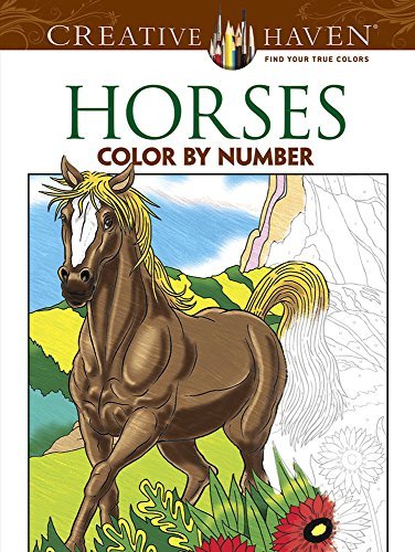 George Toufexis/Horses Color by Number Coloring Book