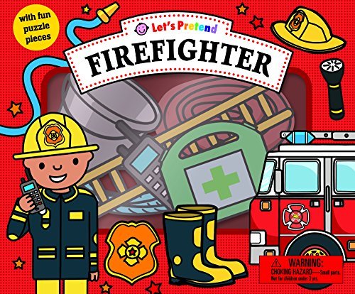 Roger Priddy/Let's Pretend Firefighter Set@With Fun Puzzle Pieces