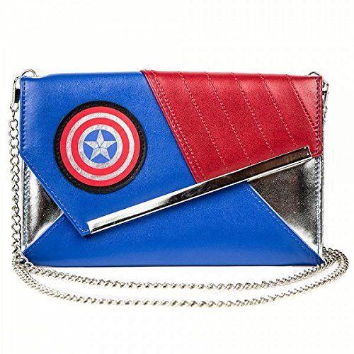 Envelope Wallet with Chain/Marvel - Captain America