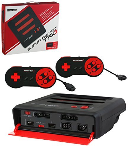 Console/Super Retro Trio - Red & Black@NES/SNES/Genesis