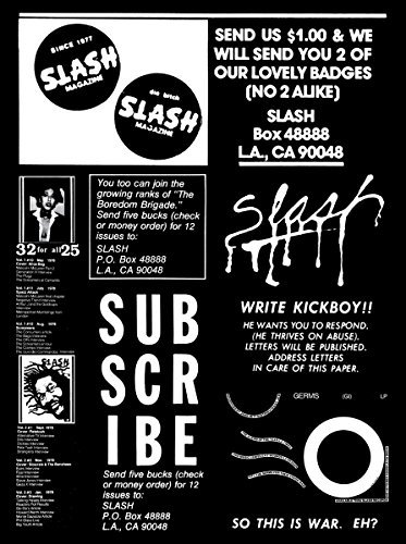 J. C. Gabel/Slash@A Punk Magazine from Los Angeles: 1977-1980