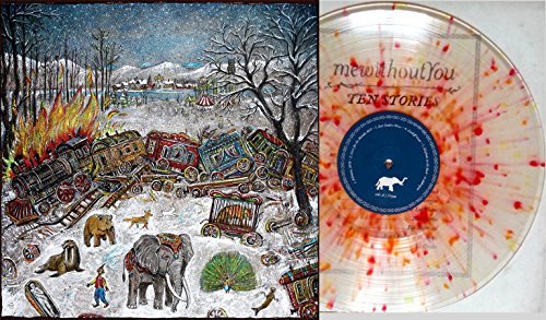 Mewithoutyou/Ten Stories (Clear with red/orange/yellow splatter vinyl)