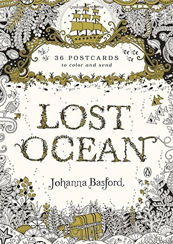 Johanna Basford/Lost Ocean@36 Postcards