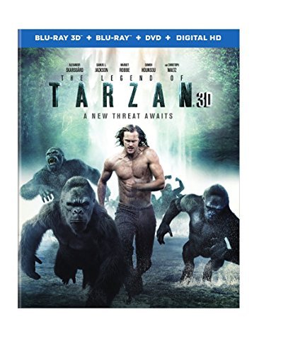 Legend Of Tarzan (2016)/Skarsgard/Robbie/Waltz/Jackson@3D/Blu-ray/Dvd/Dc@Pg13