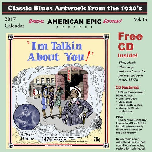 Calendar/2017 Classic Blues Artwork From The 1920's@w/CD
