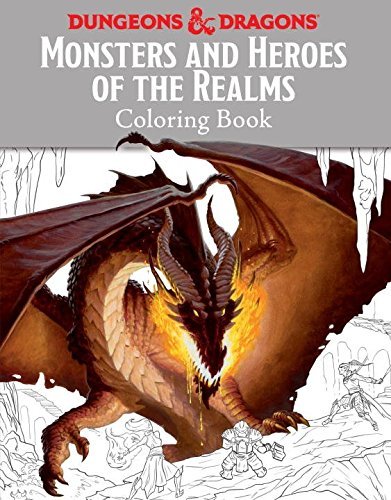 Templar Books/Monsters and Heroes of the Realms@A Dungeons & Dragons Coloring Book