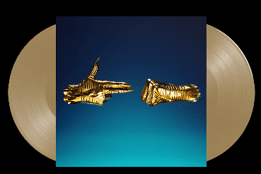 Run The Jewels/Run The Jewels 3@indie exclusive GOLD PENDANT + double gold vinyl + sticker sheet + poster + lyric insert