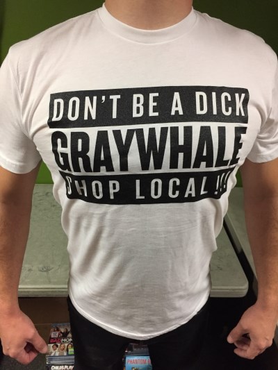 Graywhale/T-Shirt Don'T Be A Dick@White@Xs