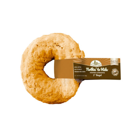 Nothin' to Hide 3" Bagel Dog Chew-Peanut Butter