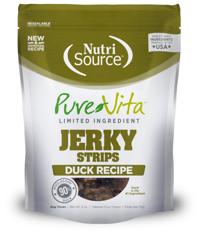 PureVita Limited Ingredient Jerky Strips Duck Recipe