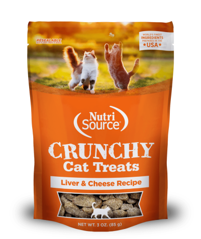 NutriSource Crunch Cat Treats Liver & Cheese Recipe