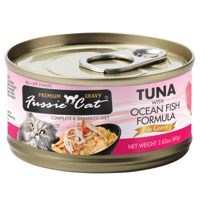 Fussie Cat Tuna with Ocean Fish Formula in Gravy Cat Food
