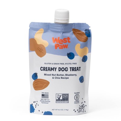 West Paw Mixed Nut Butter, Blueberry, and Chia Seed Creamy Dog Treat