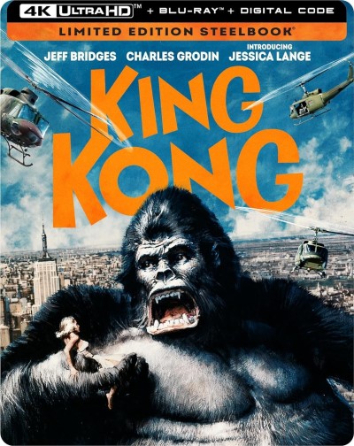 King Kong (1976) (Steelbook)/Jeff Bridges, Charles Grodin, and Jessica Lange@PG@4K Ultra HD/Blu-ray