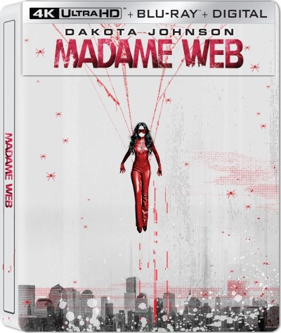 Madame Web (2024) (Steelbook)/Dakota Johnson, Sydney Sweeney, and Isablea Merced@PG-13@4K Ultra HD/Blu-ray
