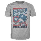 Pop Tee - Xl/Marvel - Captain America