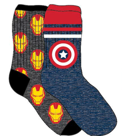 Socks/Captain America/Iron Man - Bootcut@2 Pack