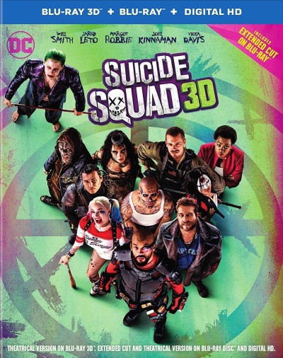 Suicide Squad (2016)/Will Smith, Jared Leto, and Margot Robbie@PG-13@Blu-ray 3D/Blu-ray