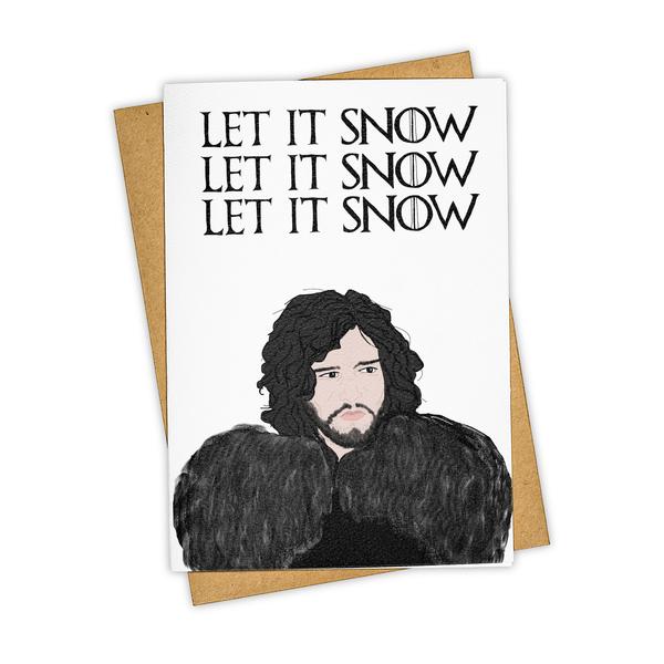 Greeting Card/lit It Snow Let It Snow