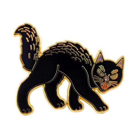 Enamel Pin/Retro Black Cat