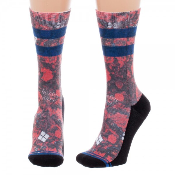 Socks/Harley Quinn - Floral