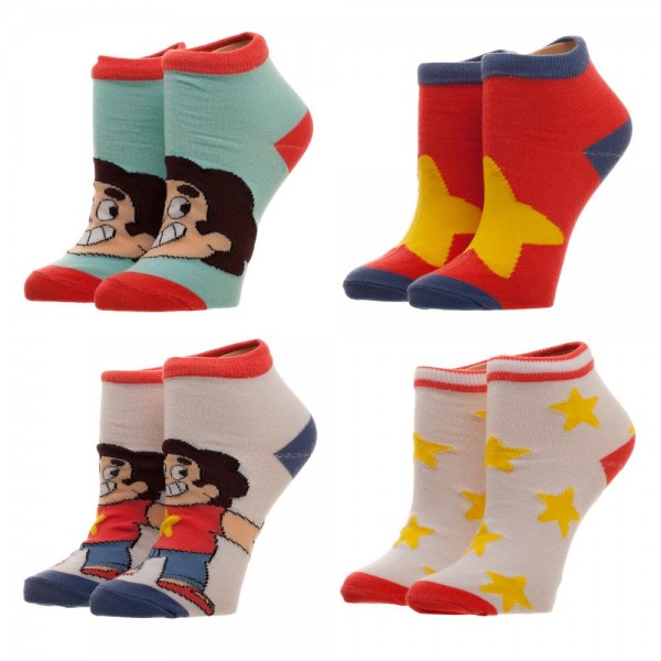 Socks - Ankle/Steven Universe - 4pk@Size 7-9
