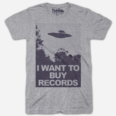 T-Shirt - Medium/I Want To Buy Records