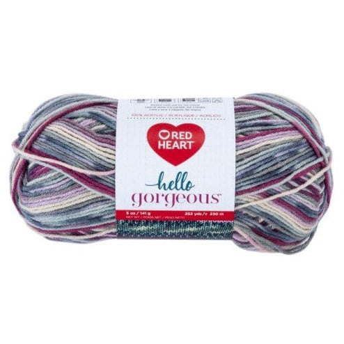 Red Heart Hello Gorgeous Orchid Blossom Yarn-