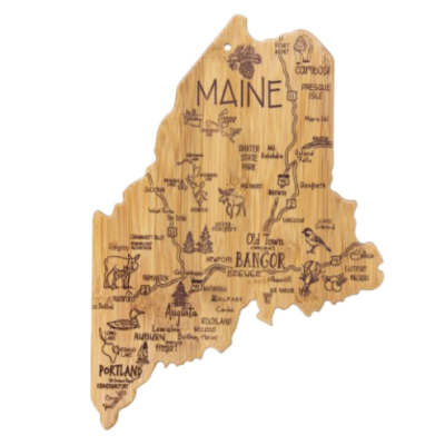 Totally Bamboo Maine Destination Bamboo Serving & Cutting Board-