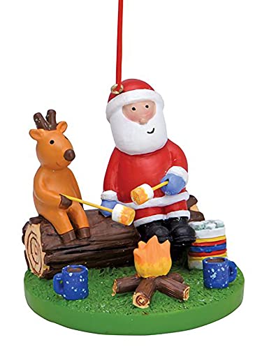 Cape Shore Santa & Reindeer Ornament-