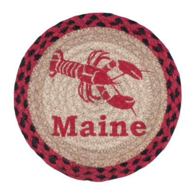 Mini Braided Trivet Rug - Lobster Maine-