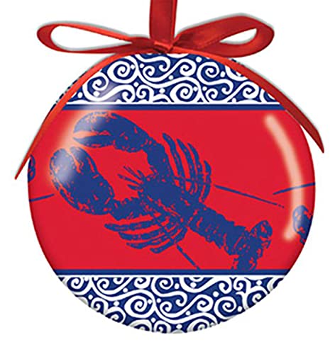 Cape Shore Ball Ornament - Coastal Color Lobster-