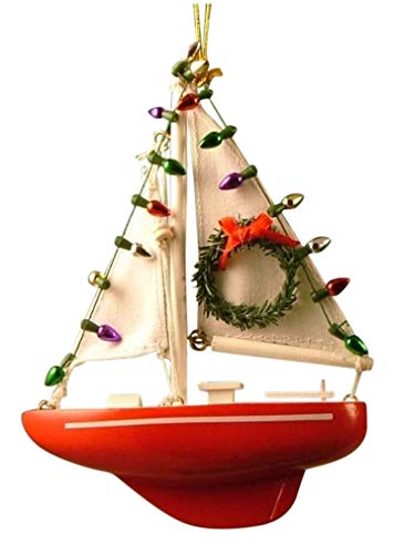 Cape Shore Wooden Sailboat Ornament-
