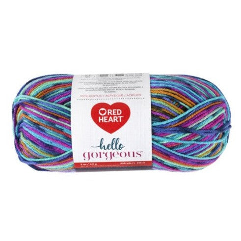 Red Heart Hello Gorgeous Peacock Yarn-