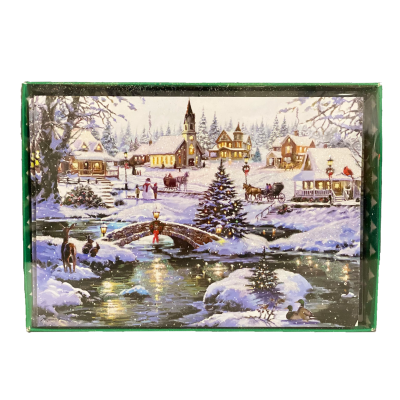 Snowy Pond Christmas Cards-